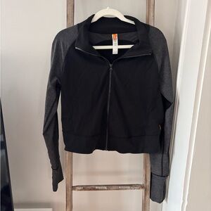 Lucy Women's Charcoal and Black Zip Up